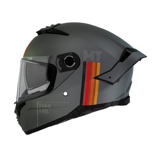 HELMET MT HELMETS THUNDER 4 SV MIL C2 MATT GREY XXL