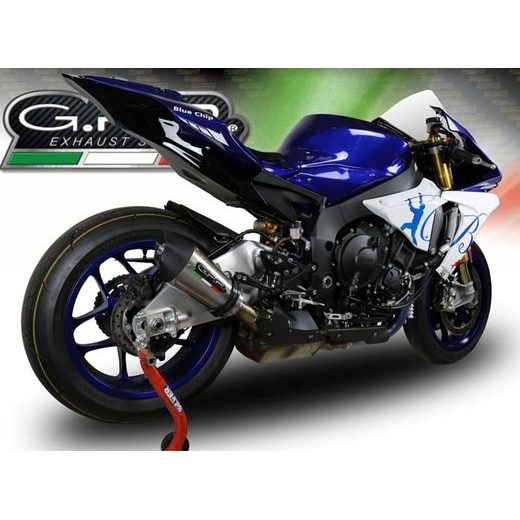 SLIP-ON EXHAUST GPR NEW GRAND PRIX EVO TITANIUM E5.Y.200.1.GPAN.TO BRUSHED TITANIUM INCLUDING REMOVABLE DB KILLER AND LINK PIPE