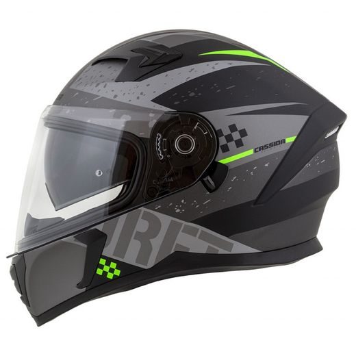 FULL FACE HELMET CASSIDA INTEGRAL 3.0 DRFT MATT GREY /BLACK /GREEN S