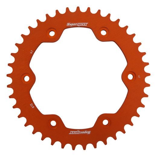 REAR ALU SPROCKET SUPERSPROX RAL-613:41-ORG ORANGE 41T, 525
