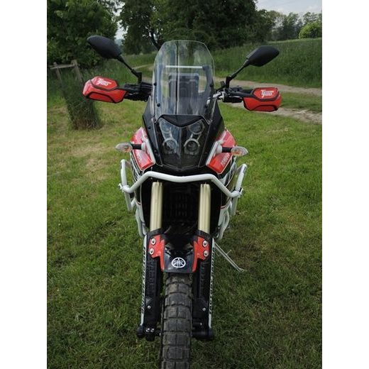 ENGINE GUARDS RDMOTO CF140W WHITE (WITH PROTECTORS)