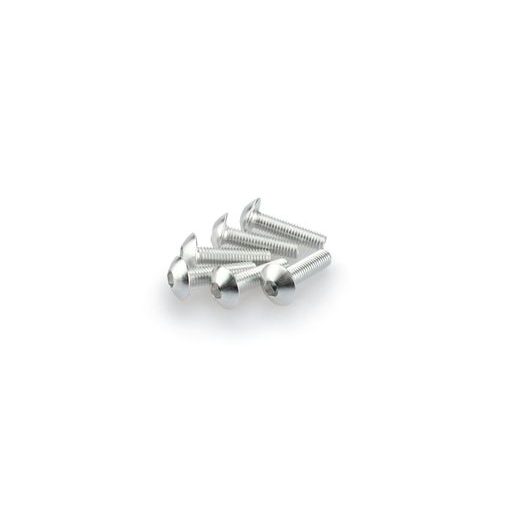 SCREWS PUIG ANODIZED 0550P SILVER M5 X 20MM (6PCS)