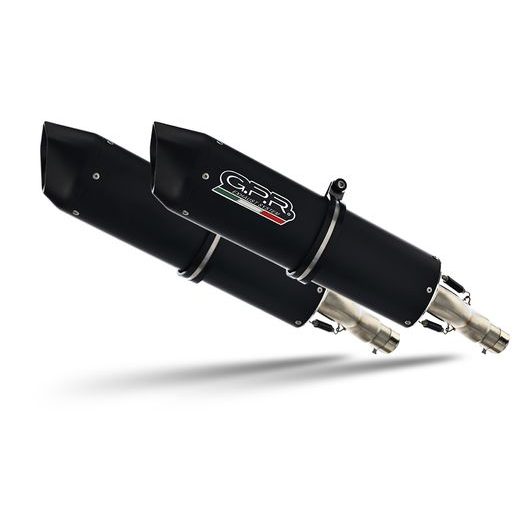 DUAL SLIP-ON EXHAUST GPR FURORE NERO H.49.CAT.FUNE MATTE BLACK