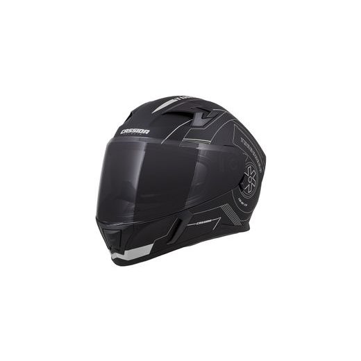 FULL FACE HELMET CASSIDA INTEGRAL 3.0 TURBOHEAD BLACK MATT/ SILVER (ALLOY) S