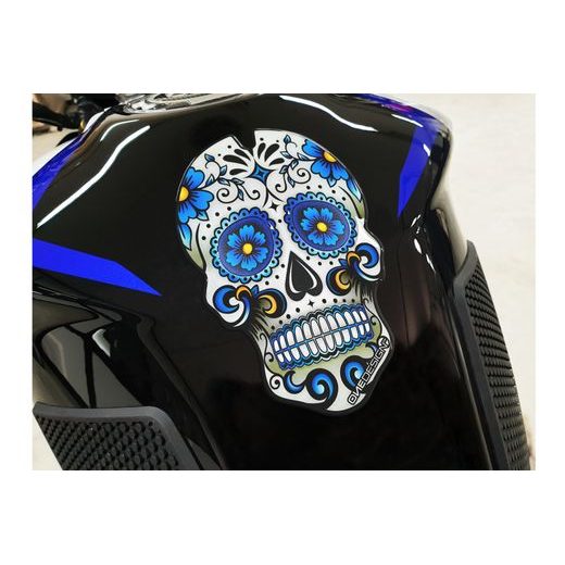 TANK PAD PUIG SKULL 3673A PLAVI