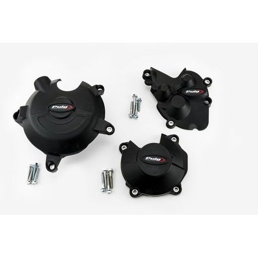  ENGINE PROTECTIVE COVERS PUIG 20132N CRNI INCLUDED RIGHT, LEFT AND ALTERNATOR CAPS