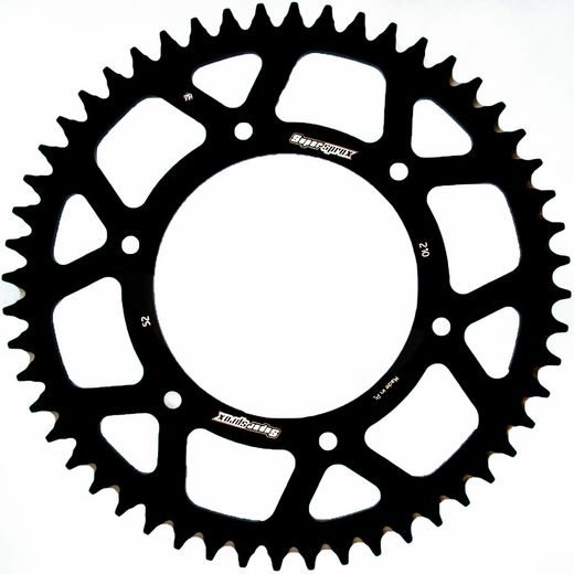 REAR ALU SPROCKET SUPERSPROX RAL-210:52-BLK CRNI 52T, 520