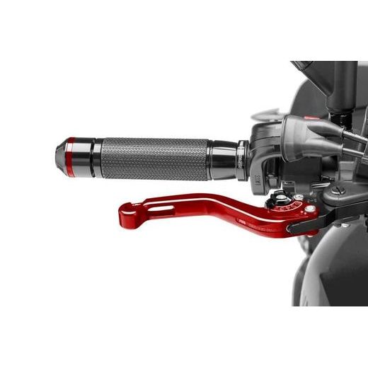 BRAKE LEVER WITHOUT ADAPTER PUIG 180RN SHORT RED/BLACK