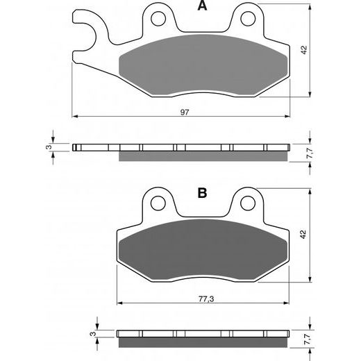 DISK PLOČICE GOLDFREN 002 S33 OFF-ROAD REAR