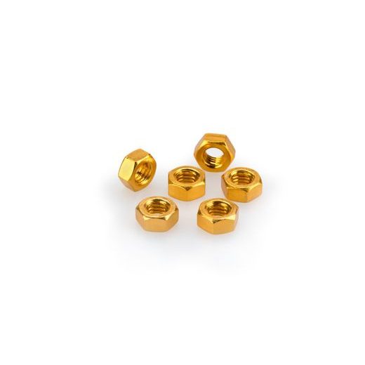 NUTS PUIG ANODIZED 0764G YELLOW M6 (6PCS)