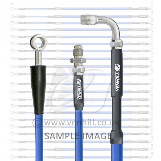 FRONT BRAKE HOSE VENHILL Y01-1-103/P SOLID BLUE
