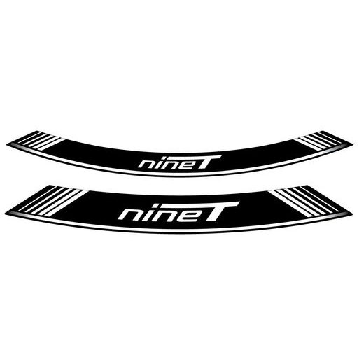 RIM STRIP PUIG R NINE T 9133B WHITE SET OF 8 RIM STRIPS