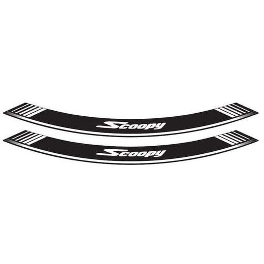 RIM STRIP PUIG SCOOPY 5559B WHITE SET OF 8 RIM STRIPS