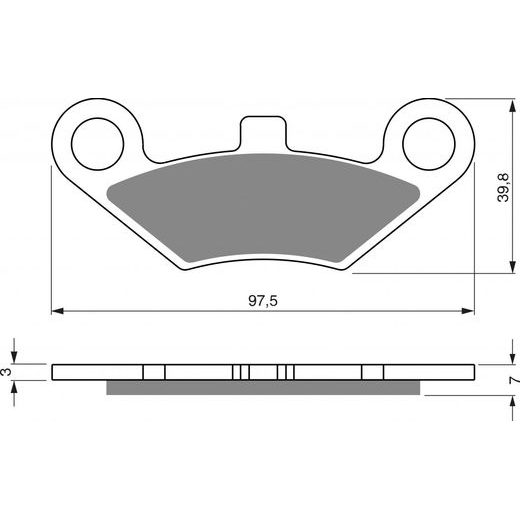 DISK PLOČICE GOLDFREN 284 S33 OFF-ROAD REAR