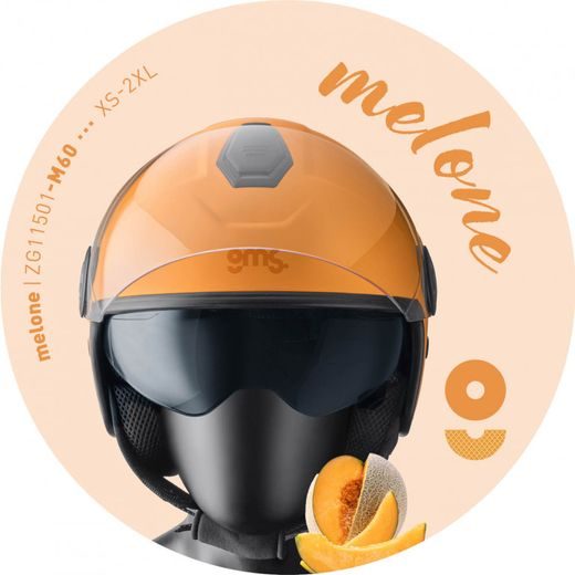 JET HELMET GMS GELATO ZG11501 MELONE XS