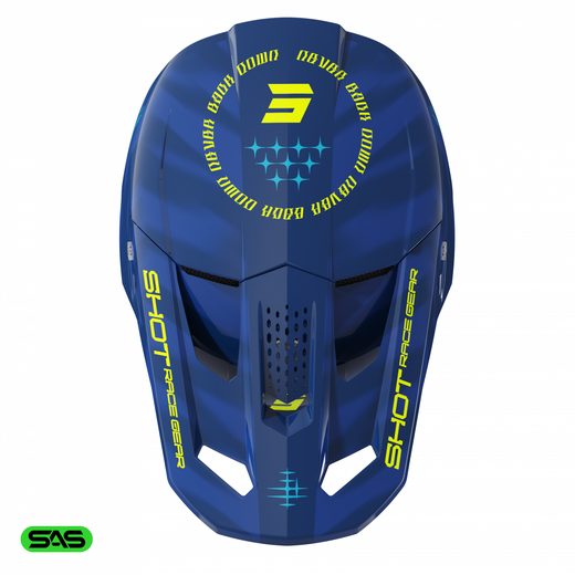 HELMET SHOT SPEED TIGER A04-21OB-E02 BLUE GLOSSY XL