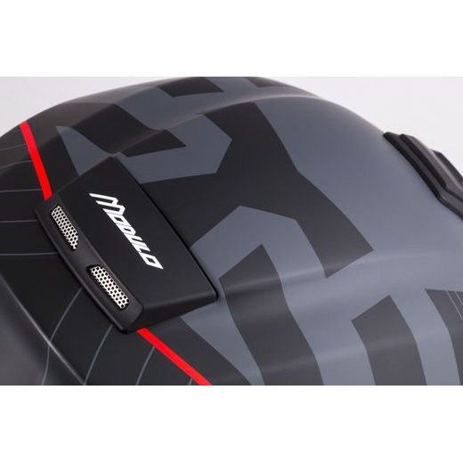 FULL FACE HELMET CASSIDA MODULO 2.1 PROFILE BLACK MATT/GREY/RED XL