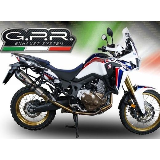 SLIP-ON EXHAUST GPR NEW GRAND PRIX EVO TITANIUM H.226.GPAN.TO BRUSHED TITANIUM INCLUDING REMOVABLE DB KILLER AND LINK PIPE