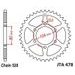 REAR ALU SPROCKET JT JTA 478-46 46T, 520