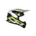 MOTOCROSS HELMET CASSIDA CROSS CUP TWO WHITE/ YELLOW FLUO/ BLACK/ GREY XS