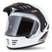 MOTOCROSS HELMET CASSIDA FORMX FLATOUT WHITE/ BLACK/ RED/ BLACK MATT PEAK XS