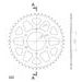 REAR ALU SPROCKET SUPERSPROX RAL-404:47-RED CRVEN 47T, 520