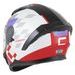 FULL FACE HELMET CASSIDA ORBIT TRACK RED FLUO/WHITE/VIOLET/BLACK XL