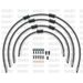 STANDARD FRONT BRAKE HOSE KIT VENHILL POWERHOSEPLUS BMW-10012FB-BK (4 HOSES IN KIT) BLACK HOSES, BLACK FITTINGS