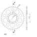 REAR ALU SPROCKET SUPERSPROX RAL-7090:41-BLK CRNI 41T, 530