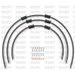 STANDARD FRONT BRAKE HOSE KIT VENHILL POWERHOSEPLUS YAM-13008F-CB (3 HOSES IN KIT) CARBON HOSES, CHROMED FITTINGS