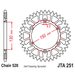 CHAIN KIT EK - SILVER CHAIN 520 DEX, X-RING (X, NX, QX, XS), CHK FRONT SPROCKET JT, CHK ALUMINIUM CHK REAR SPROCKET JT FOR YAMAHA WR 450 F 2003-2006