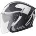 JET HELMET GMS VECTUS ZG11601 BLACK-WHITE S