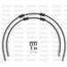 STANDARD FRONT BRAKE HOSE KIT VENHILL POWERHOSEPLUS GUZ-5001FB-CB (2 HOSES IN KIT) CARBON HOSES, BLACK FITTINGS