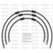 STANDARD FRONT BRAKE HOSE KIT VENHILL POWERHOSEPLUS APR-10002FS-BK (3 HOSES IN KIT) BLACK HOSES, STAINLESS STEEL FITTINGS