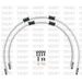 RACE FRONT BRAKE HOSE KIT VENHILL POWERHOSEPLUS SUZ-4001FB-WT (2 HOSES IN KIT) WHITE HOSES, BLACK FITTINGS