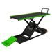 MOTORCYCLE LIFT LV8 GOLDRAKE 600HC FLOOR VERSION EG600HCE.G WITH ELECTRO-HYDRAULIC UNIT (BLACK AND GREEN RAL 6018)