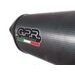 SLIP-ON EXHAUST GPR FURORE D.118.HOM.FUPO MATTE BLACK INCLUDING REMOVABLE DB KILLER AND LINK PIPE