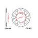 REAR ALU SPROCKET JT JTA 461-49BLK 49T, 420 CRNI