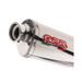 DUAL SLIP-ON EXHAUST GPR TRIOVAL D.26.1.TRI POLISHED STAINLESS STEEL INCLUDING REMOVABLE DB KILLERS AND LINK PIPES