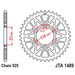 REAR ALU SPROCKET JT JTA 1489-43BLK 43T, 525 CRNI