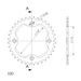 CHAIN KIT D.I.D CHAIN - SILVER CHAIN 520 VX, X-RING (X, NX, QX, XS), CHK FRONT SPROCKET SUPERSPROX, CHK ALUMINIUM CHK REAR SPROCKET SUPERSPROX FOR ATV SUZUKI LT-R 450 2006-2010