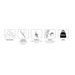 AXLE SLIDERS PUIG PHB19 22367N BLACK WITH GREY RUBBER WITHOUT COLOR CAPS, REAR