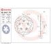 KOČIONA DISK BREMBO 68B407F9 FIX