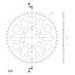 REAR ALU SPROCKET SUPERSPROX RAL-478:50-BLK CRNI 50T, 520