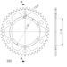 REAR ALU SPROCKET SUPERSPROX RAL-1512:47-RED CRVEN 47T, 520