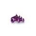 SCREWS PUIG ANODIZED 0689L VIOLET M6 X 25MM (6PCS)