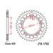 REAR ALU SPROCKET JT JTA 1792-46BLK 46T, 525 CRNI