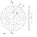 CHAIN KIT D.I.D CHAIN - SILVER CHAIN 525 VX, X-RING (X, NX, QX, XS), CHK FRONT SPROCKET SUPERSPROX, CHK ALUMINIUM CHK REAR SPROCKET SUPERSPROX FOR TRIUMPH BONNEVILLE AMERICA 800 2002-2006