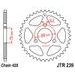 CHAIN KIT D.I.D CHAIN - SILVER CHAIN 420 D, NON-SEALED, CHK FRONT SPROCKET JT, CHK REAR SPROCKET JT FOR HONDA CR 80 R / RB 1981