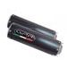 DUAL SLIP-ON EXHAUST GPR M3 D.72.M3.PP BRUSHED STAINLESS STEEL INCLUDING REMOVABLE DB KILLERS AND LINK PIPES